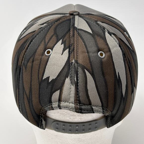 Vintage 90s Funkley Bar & Lounge Hat Cap Gray Camouflage Minnesota Snapback - Picture 3 of 9